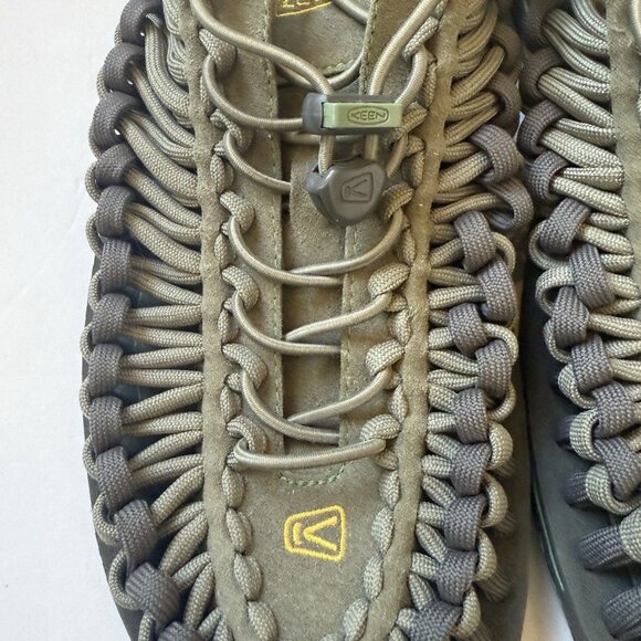 KEEN UNEEK Mens 11.5 Green Yellow Bungee Braided Rope Hiking Water Sport Sandals main image 4